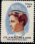 Clara Maass, on a 1976 stamp