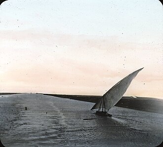 Suez Canal, Egypt. Early 1900s. Goodyear Archival Collection. Brooklyn Museum.