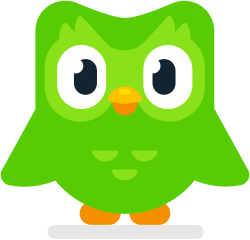 Duo, the mascot of Duolingo