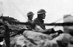 Freyberg (right) during the Battle of Crete, May 1941