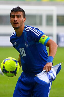 Georgios Katidis was fined €50,000 and banned for life from representing Greece after he celebrated scoring a goal with a Nazi salute.