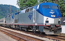 GE Genesis diesel locomotives lead the Cardinal in 2006. In the 21st century, Amtrak replaced the F40PH with the Genesis series.