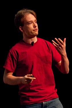 Scott at dConstruct in 2014