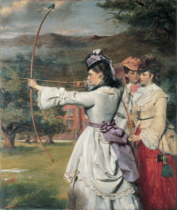 William Powell Frith, The Fair Toxophilites (1872)