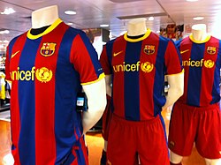 Nike has been Barcelona's official kit supplier since 1998.