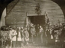 Arthur met with the Chiefs of the Six Nations of the Grand River at the Mohawk Chapel in 1869.