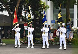 Indonesian National Armed Forces, Army, Navy, and Air Force colour guards