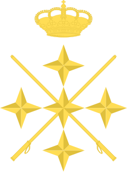 Military insignia of the Spanish Army's Captain General