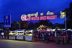 Food stands in Siem Reap