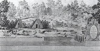 The Company's outpost at Biloxi, December 1720