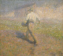 The Sower (1907), by the Impressionist painter Ivan Grohar, became a metaphor for Slovenes[275][276] and was a reflection of the transition from a rural to an urban culture.[277]