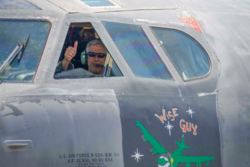 B-52 "Wise Guy" leaving the "bone yard"