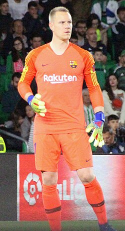 Ter Stegen playing against Real Betis in March 2019