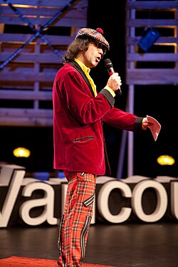 Canadian journalist Nardwuar at TEDxVancouver in 2010