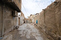 An old district in Doha, planned with narrow streets and rough plastered walls, give a glimpse of the city's past.