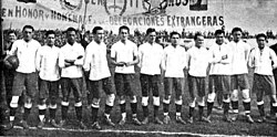 The Argentina team that beat Uruguay in the last game