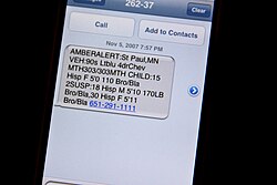 A text message (SMS)