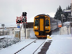 Kinbrace station is a request stop.