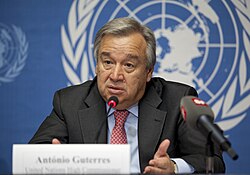 Guterres speaking in August 2012