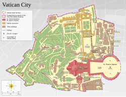 Vatican City, the Holy See's sovereign territory