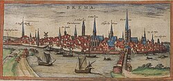 16th century view of the city
