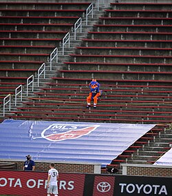 No fans were allowed into FC Cincinnati's Nippert Stadium during 2020 home matches.