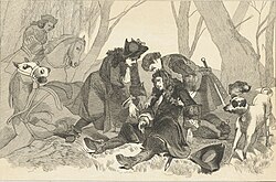 19th-century depiction of William's deadly fall from his horse