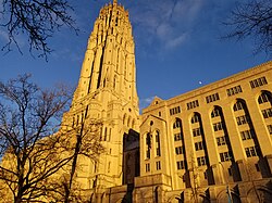 View from Riverside Drive, at dusk