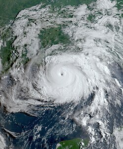 Image of Hurricane Ida from late August 2021.