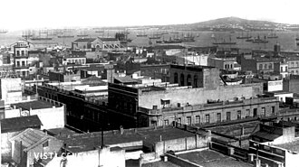 Cerro de Montevideo as seen from the city, in 1865.