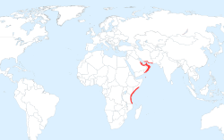 Following the expulsion of the Portuguese Empire, Oman became one of the powers in the western Indian Ocean from 1698 onwards.[71]