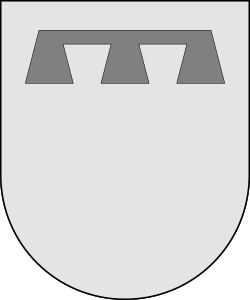 Label on an escutcheon
