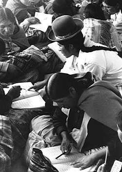 Literacy class in El Alto
