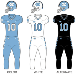 North Carolina uniforms for the 2017 season, with a third jersey in black