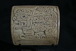 Snuff tablet, sea mammal bone, Lombards Museum.