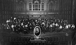 NEC Symphony Orchestra, 1915 with George Whitefield Chadwick