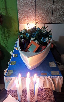 An offering to Iemanjá