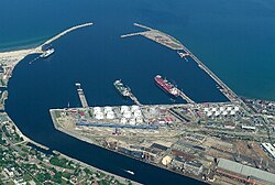 The Port of Ventspils is one of the busiest ports in the Baltic states.