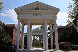 Arches on the campus of the University of North Carolina Wilmington