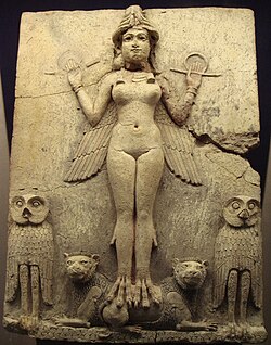 The Burney Relief, First Babylonian dynasty, around 1800 BC