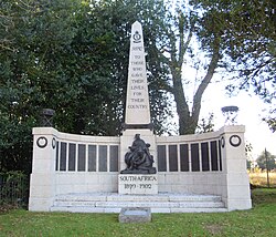 The RAMC Memorial for the Boer War at Aldershot in Hampshire