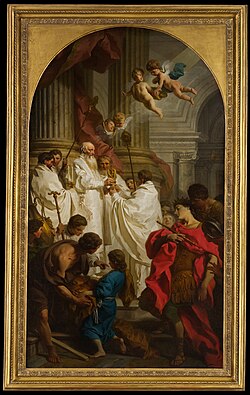 The Mass of Saint Basil by Pierre Subleyras, ca. 1743