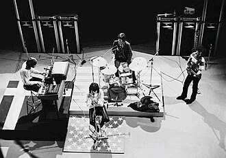The Doors performing on a Danish television show in 1968.