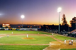 A Class A-Advanced California League game in San Jose, California, in 1994