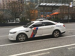 A SEPTA Transit Police car in Center City Philadelphia