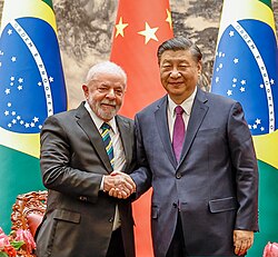 Lula and Chinese leader Xi Jinping, April 2023
