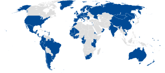 States-parties to the International Convention for the Regulation of Whaling (in blue)[1]