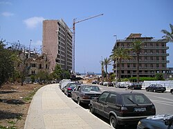 Rue Minet al Hosn where Rafic Hariri was assassinated on 14 February 2005.