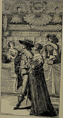People who shop for pleasure are known as recreational shoppers. The recreational shopper has its origins in the grand European shopping arcades. Pictured: The gentry in a Dutch lace shop in the 17th Century