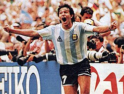 Jorge Burruchaga, one of the three top scorers